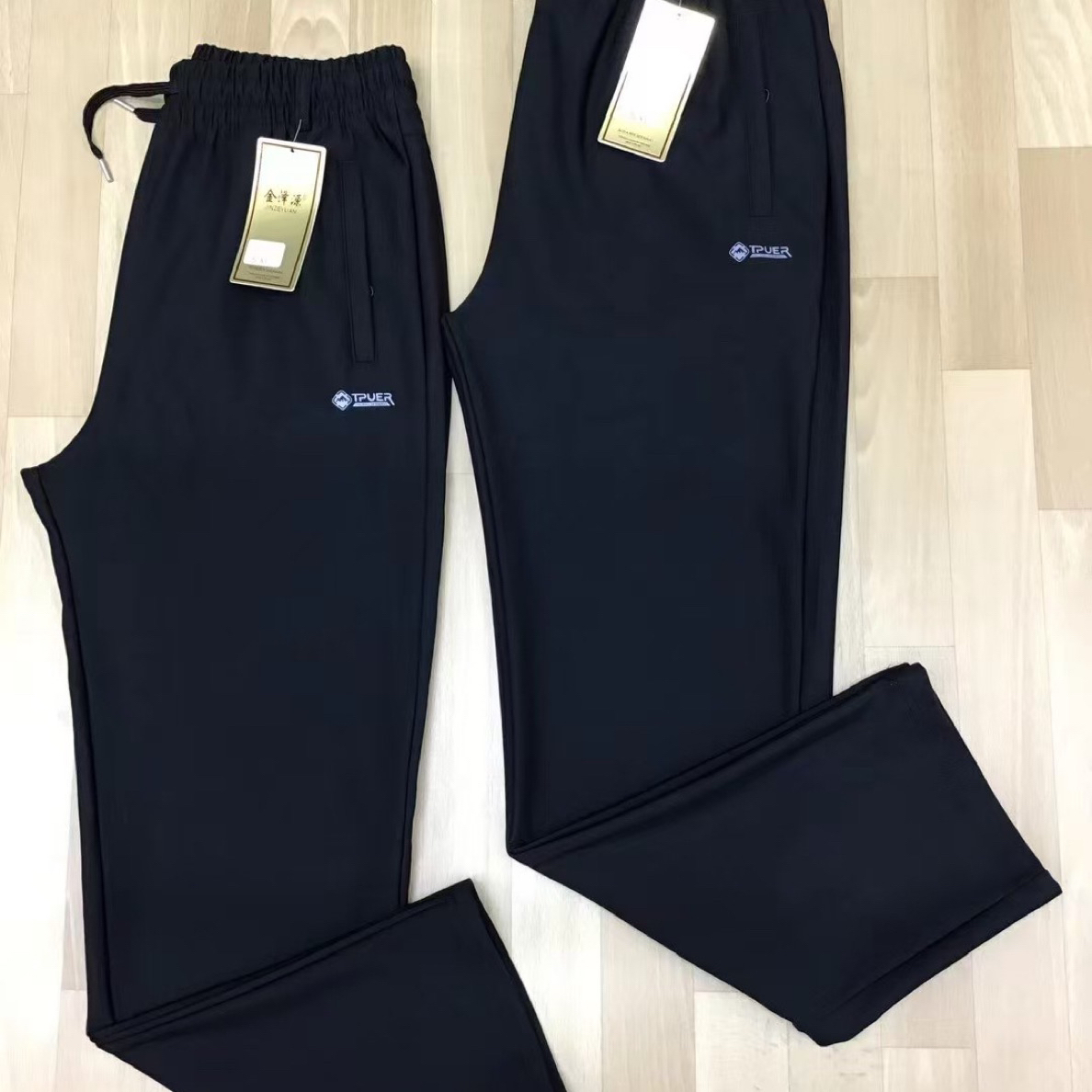 秋冬款男士加绒速干休闲运动长裤