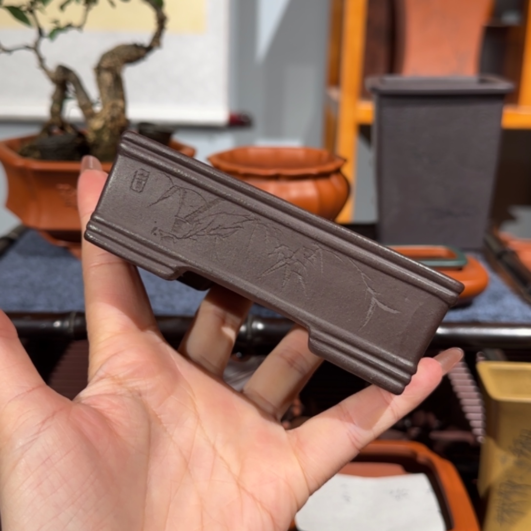 六***坊花盆紫砂半手工制作