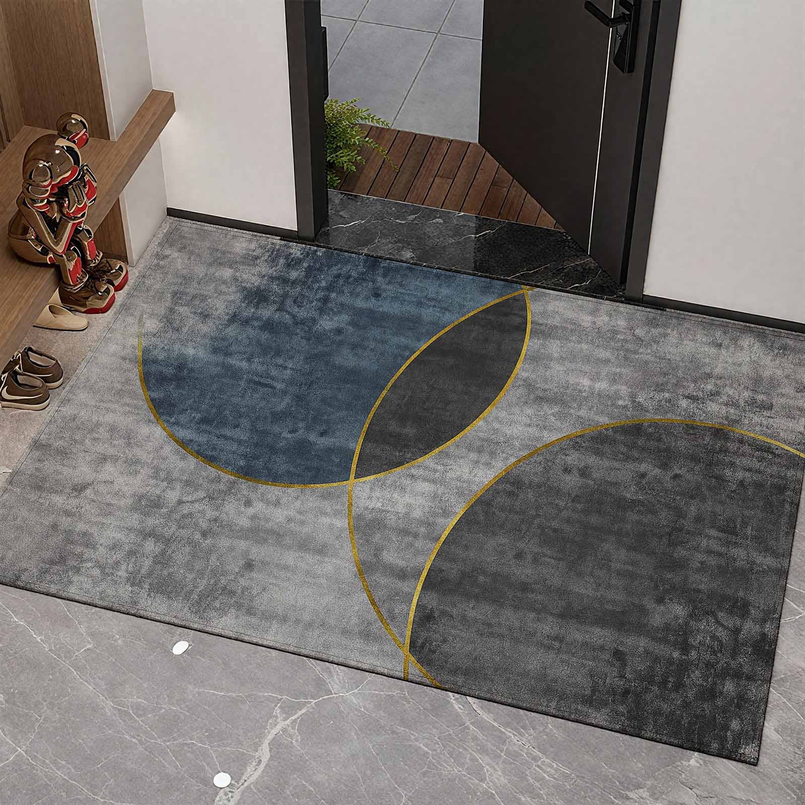 比利时绒加厚防滑入户门垫家用除尘耐脏玄关进门口脚垫可裁剪地毯