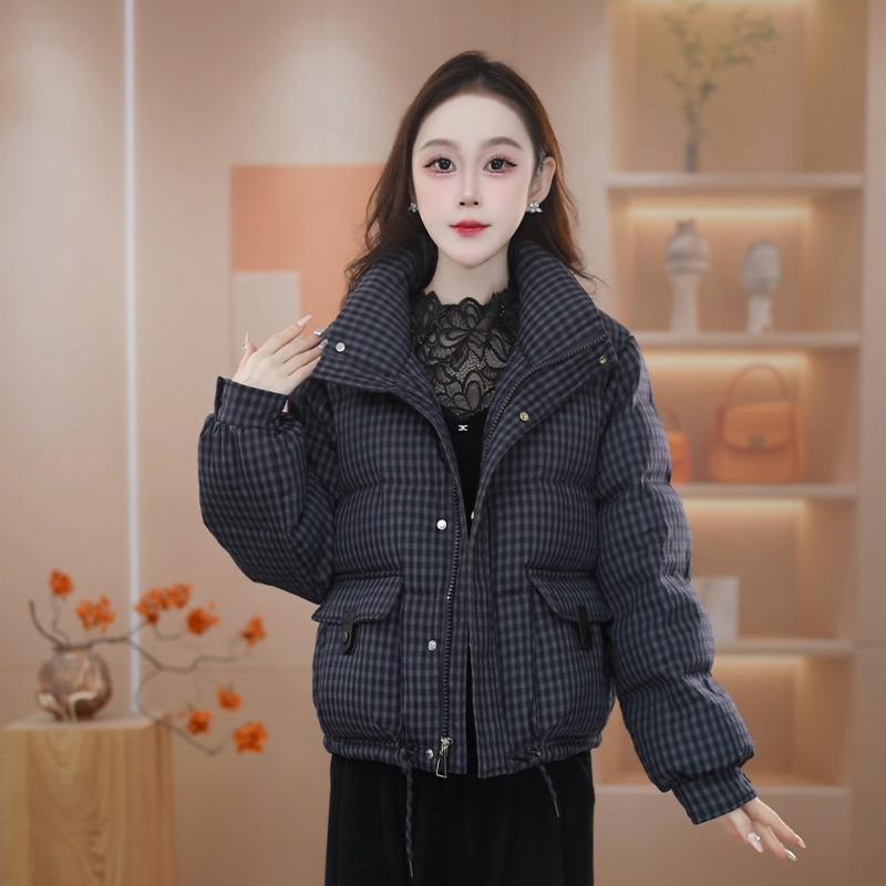 2025新款短款立领时尚休闲加厚保暖韩版冬季棉衣百搭女士修身