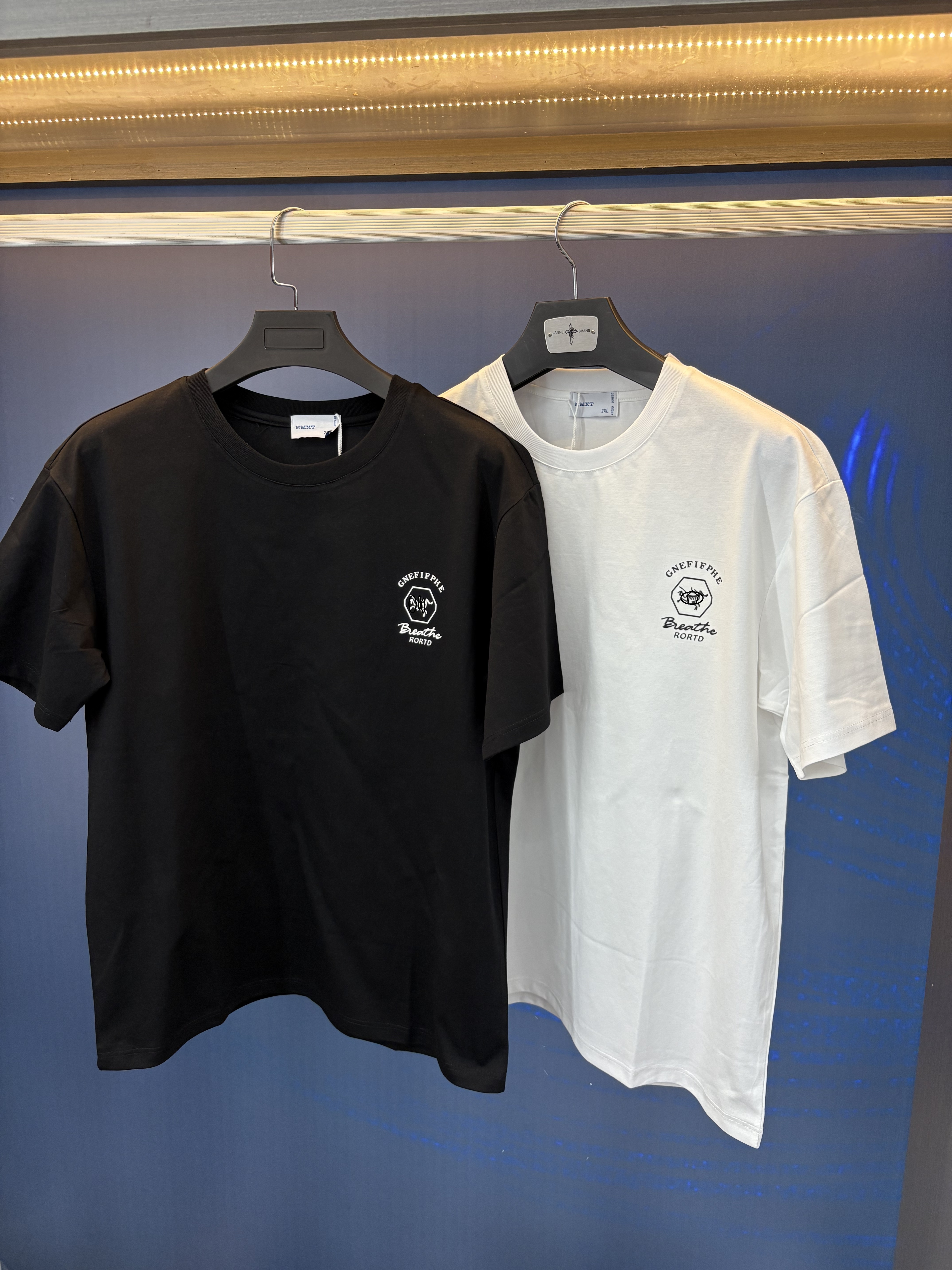 2025双纱精梳棉短袖T恤男士宽松新款夏季潮牌宽松轻奢舒适体恤