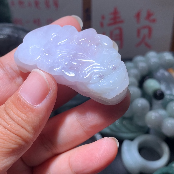 翡翠未镶嵌颈饰保真天然A货翡翠