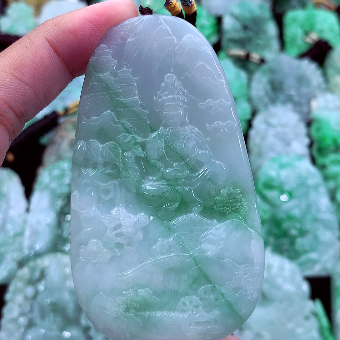 翡翠未镶嵌吊坠(不含链)