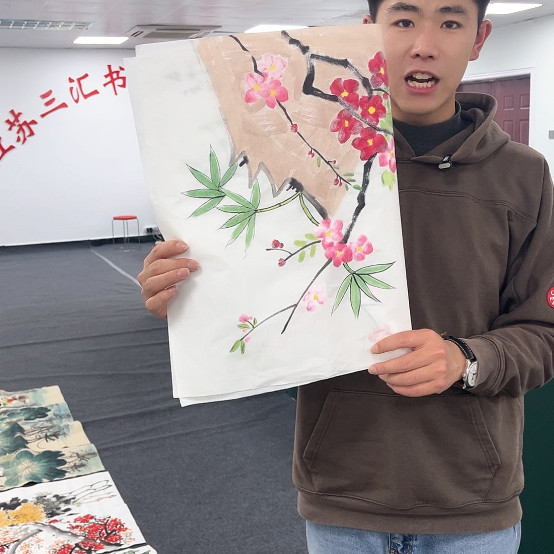 国画国画宣纸纯手绘制作