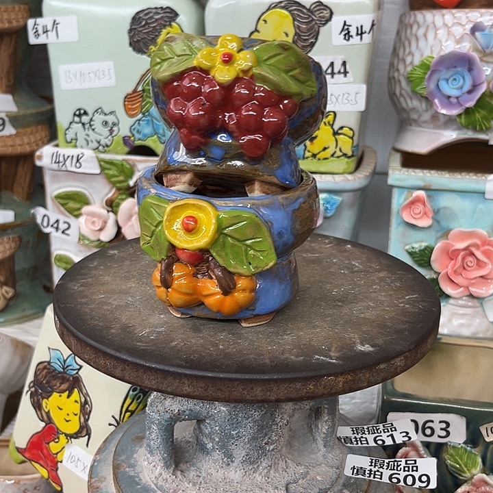 紫砂花盆粗陶材质多肉花盆