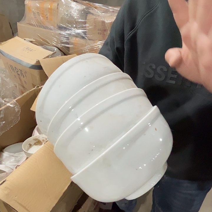 瓷片景德镇陶瓷6寸护边面碗4只