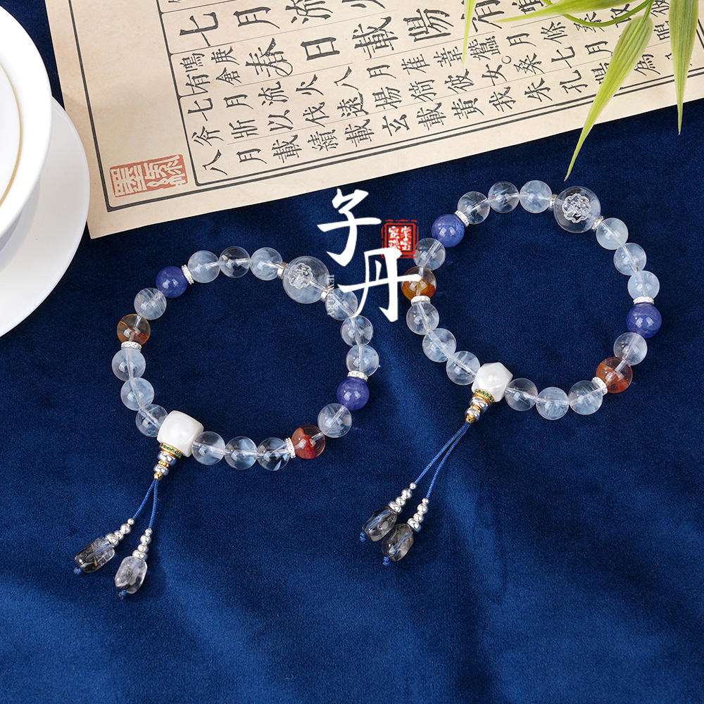 【子丹】顺Y锦时蓝针配比手串（多样性发/发一串）C4-425