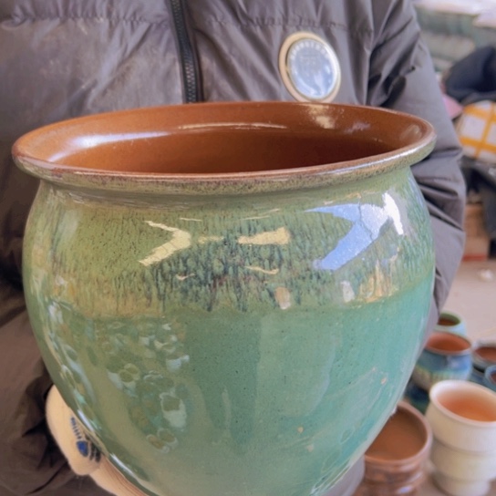 紫砂花盆高24口25————-