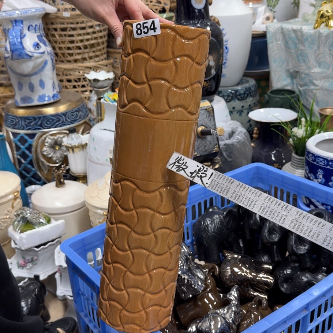 瓷片陶瓷工艺花瓶摆件