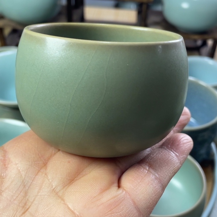 啊*！汝州原矿汝瓷柴烧杯子发发发