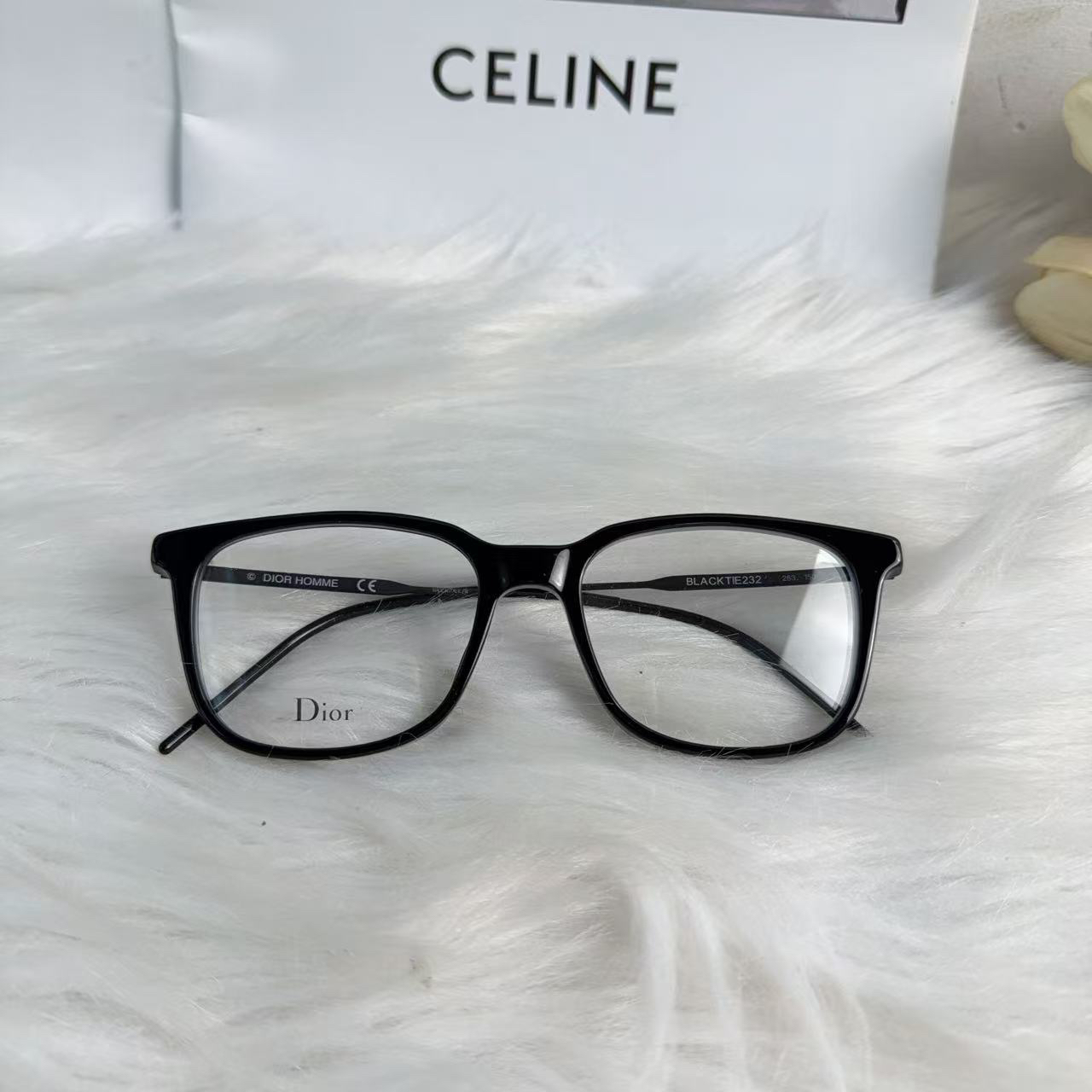 95新 DIOR/迪奥 迪奥黑框百搭平光镜