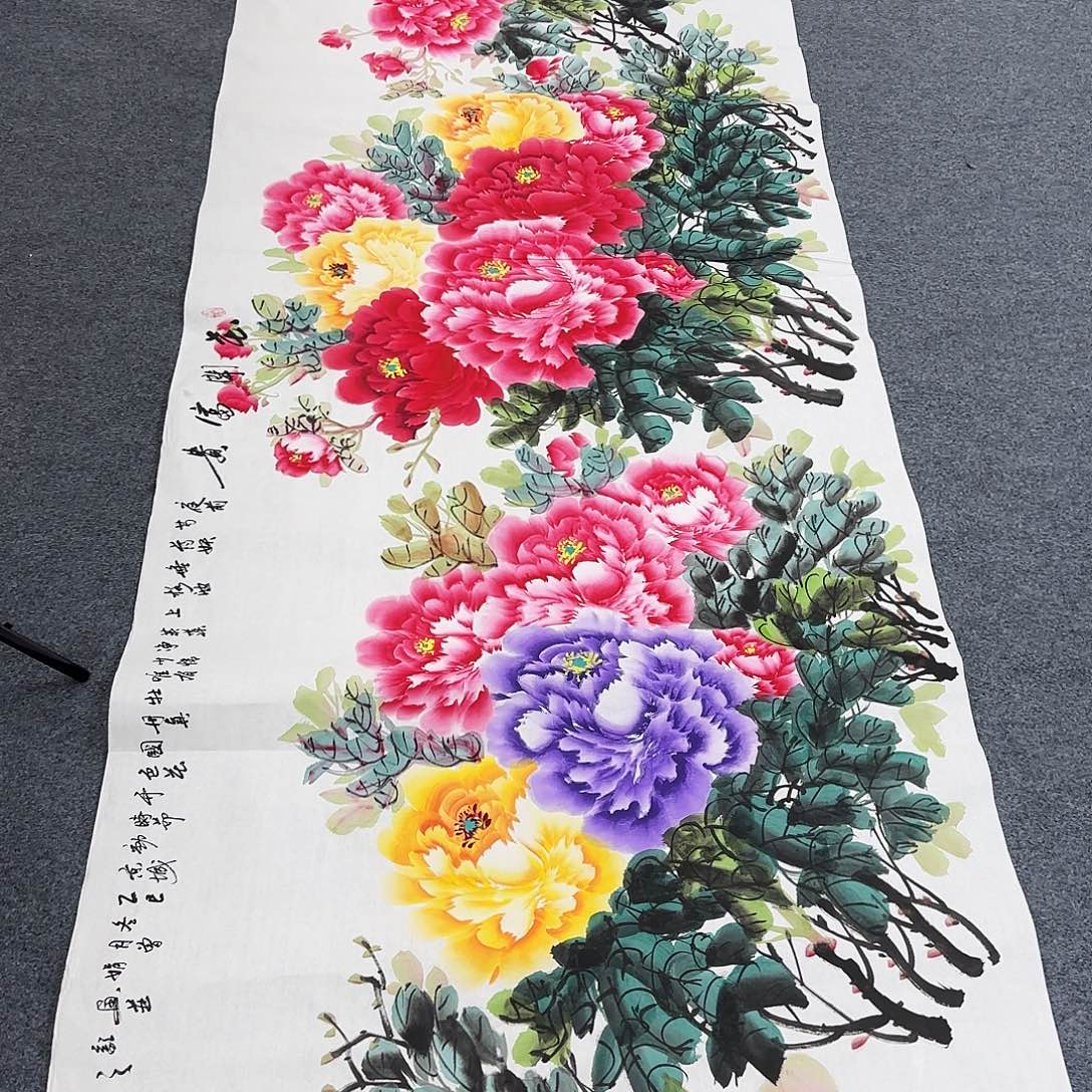 国画作品小姐姐放漏中