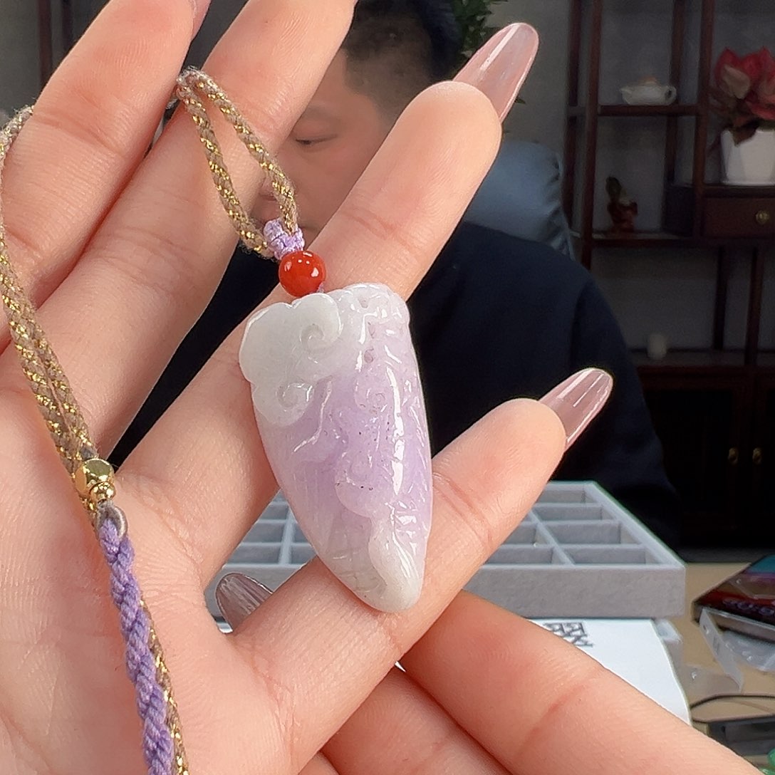 翡翠耳饰未镶嵌吊坠