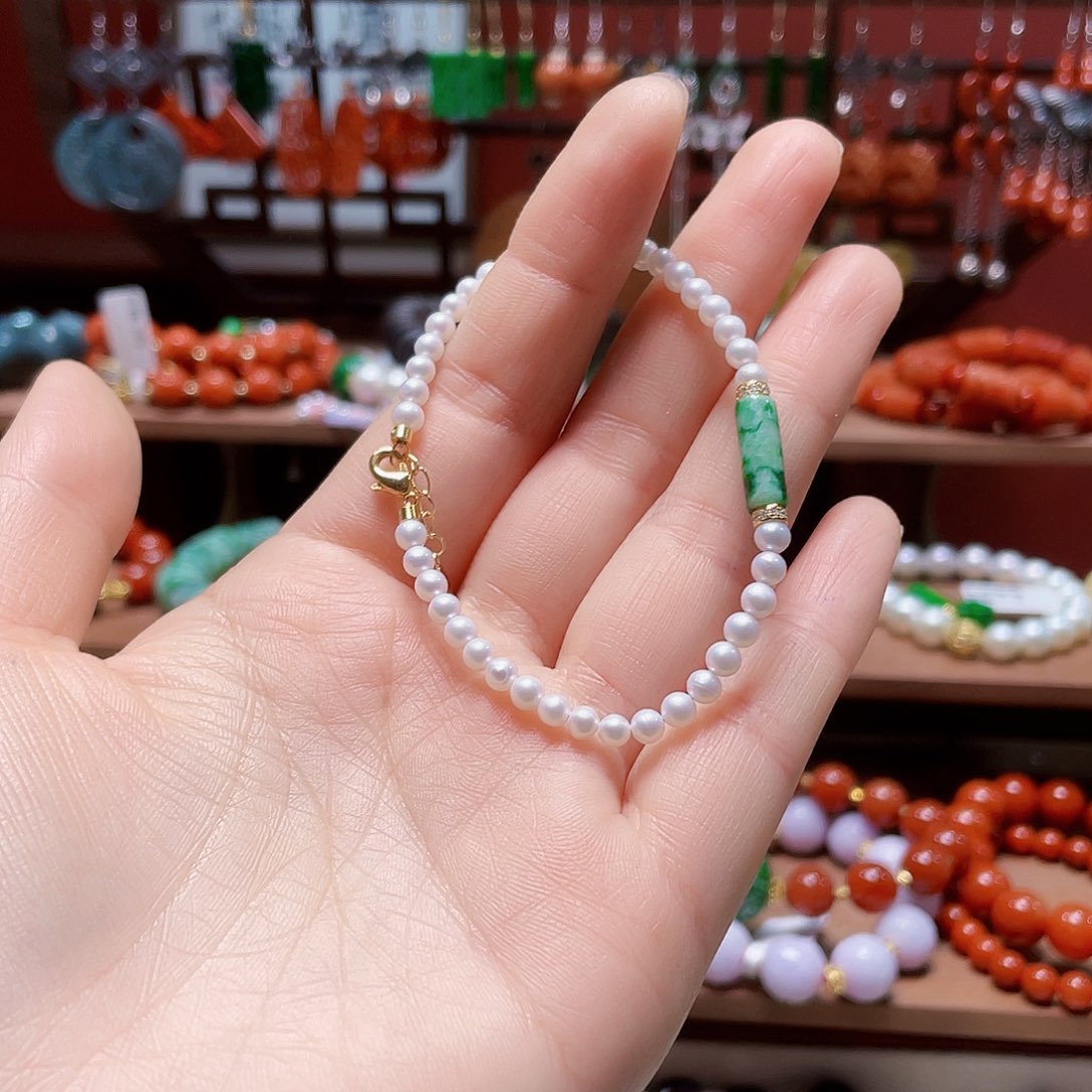 翡翠未镶嵌耳饰饰品