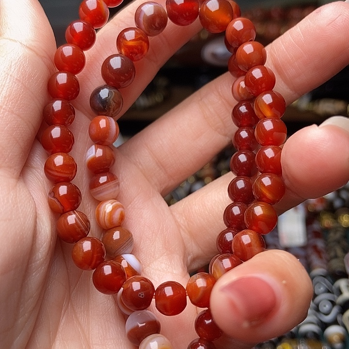 逸***玩玛瑙/玉髓未镶嵌手链