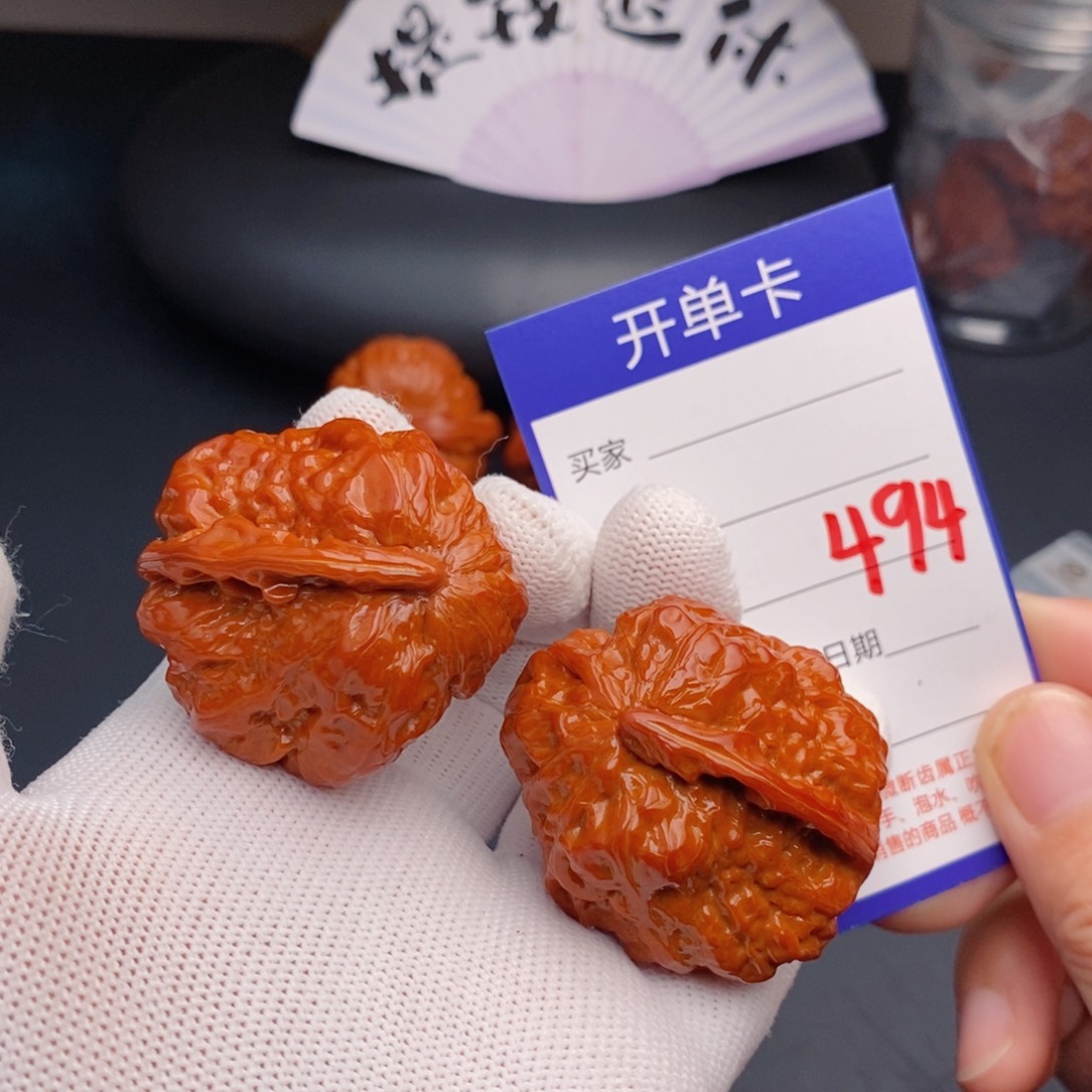 把件文玩核桃一帆风顺494