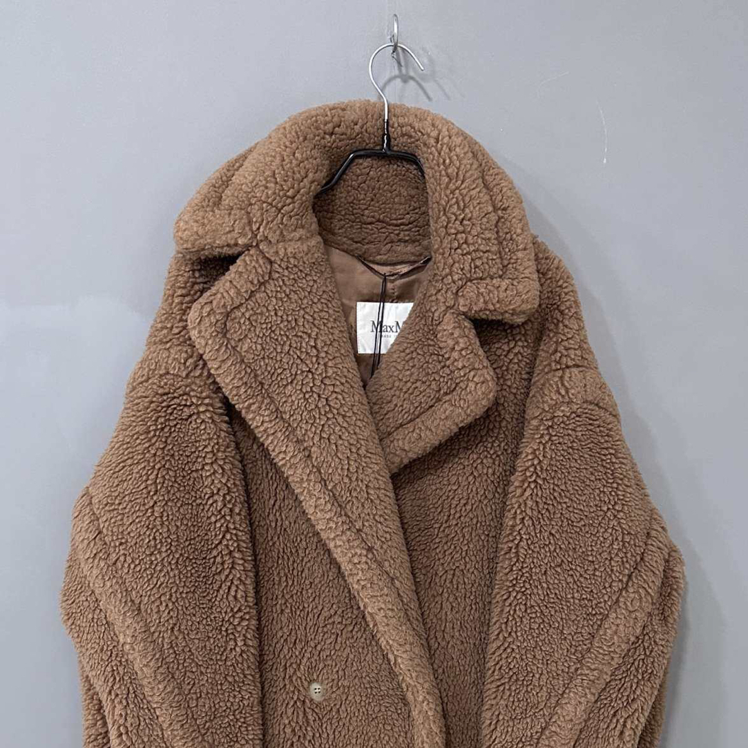99新 MaxMara 爆款驼色 长款泰迪大衣 MaxMara / S码/10159