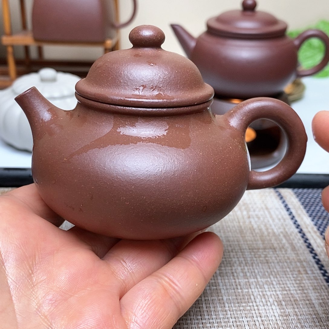 紫砂茶壶140毫升零添加四号井老紫泥