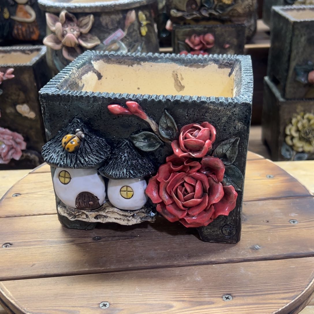 红陶青藤多肉花盆