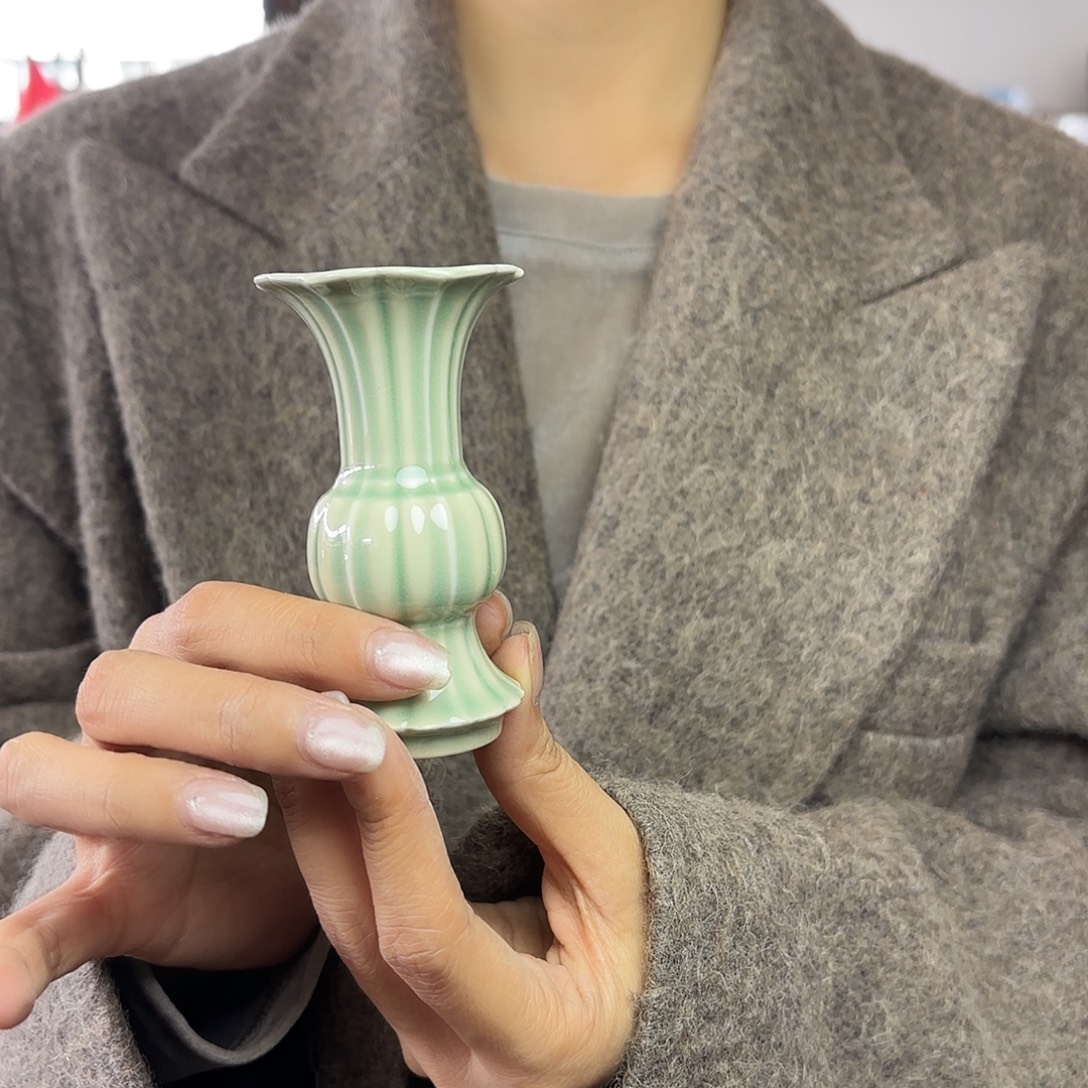 龙泉云间青瓷小米茶器