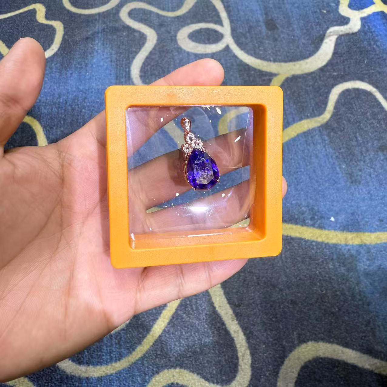 肠总甄选紫水晶吊坠-c004