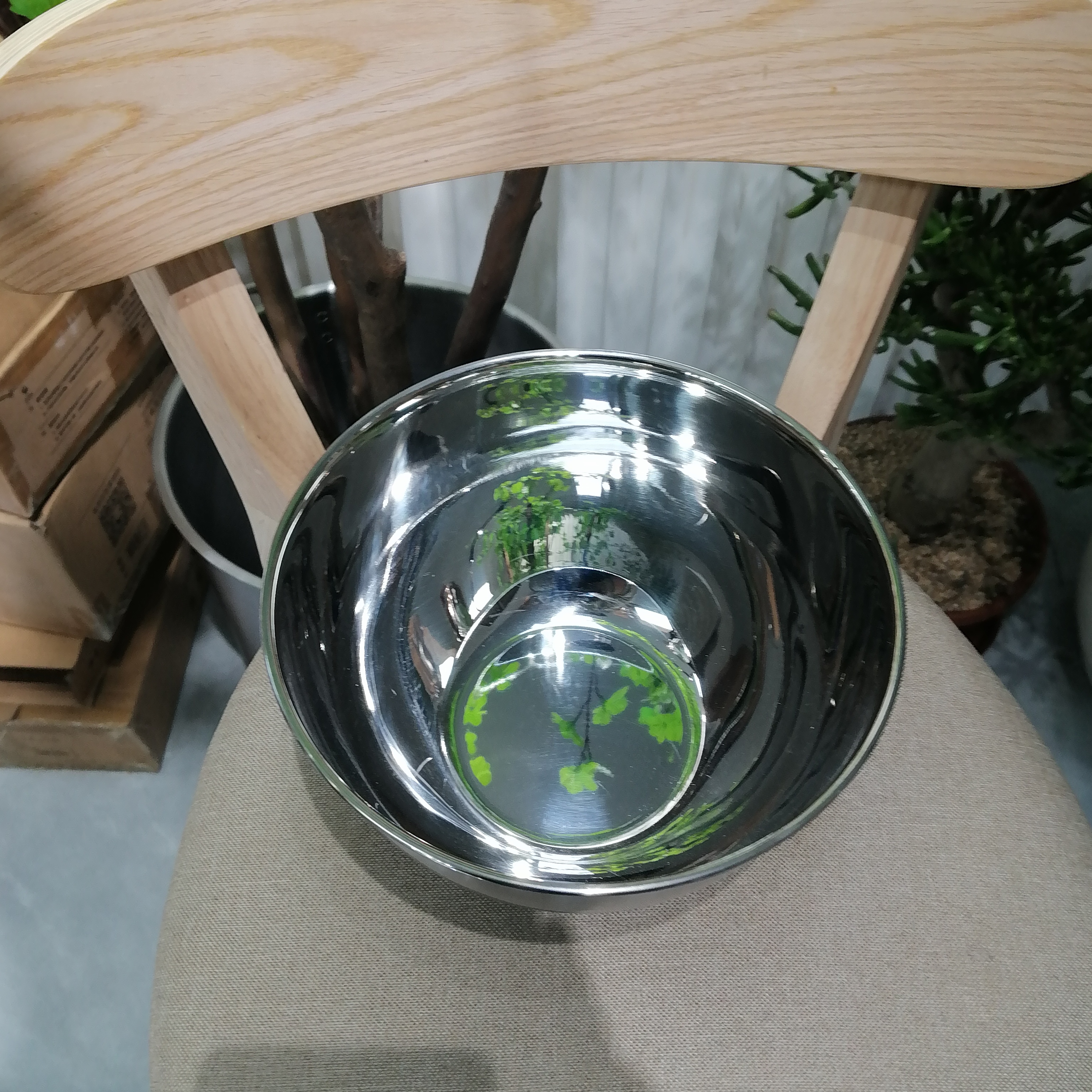 P内亮外砂沙拉盆19.5cm