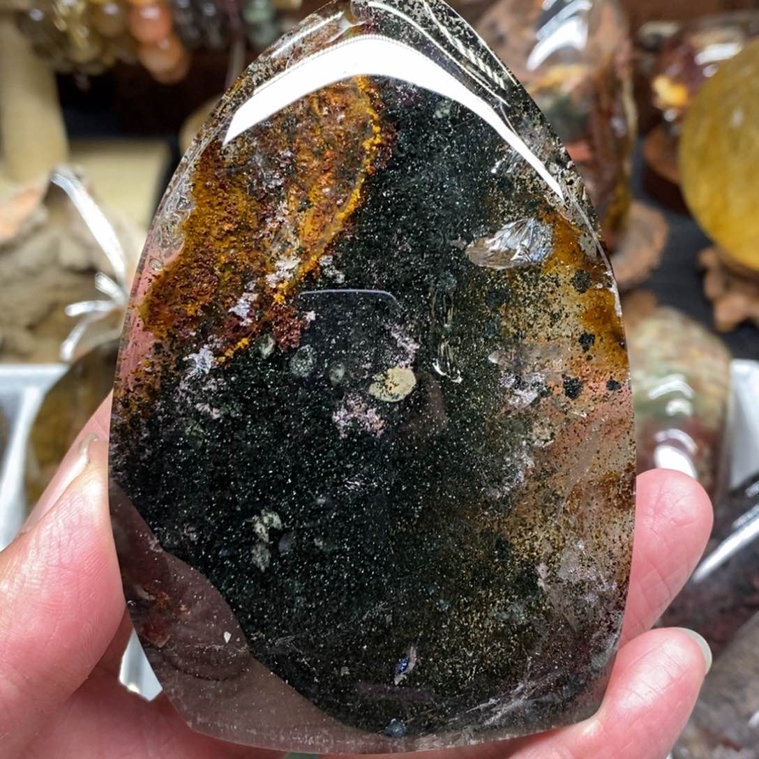 水晶原石摆件手把未镶嵌