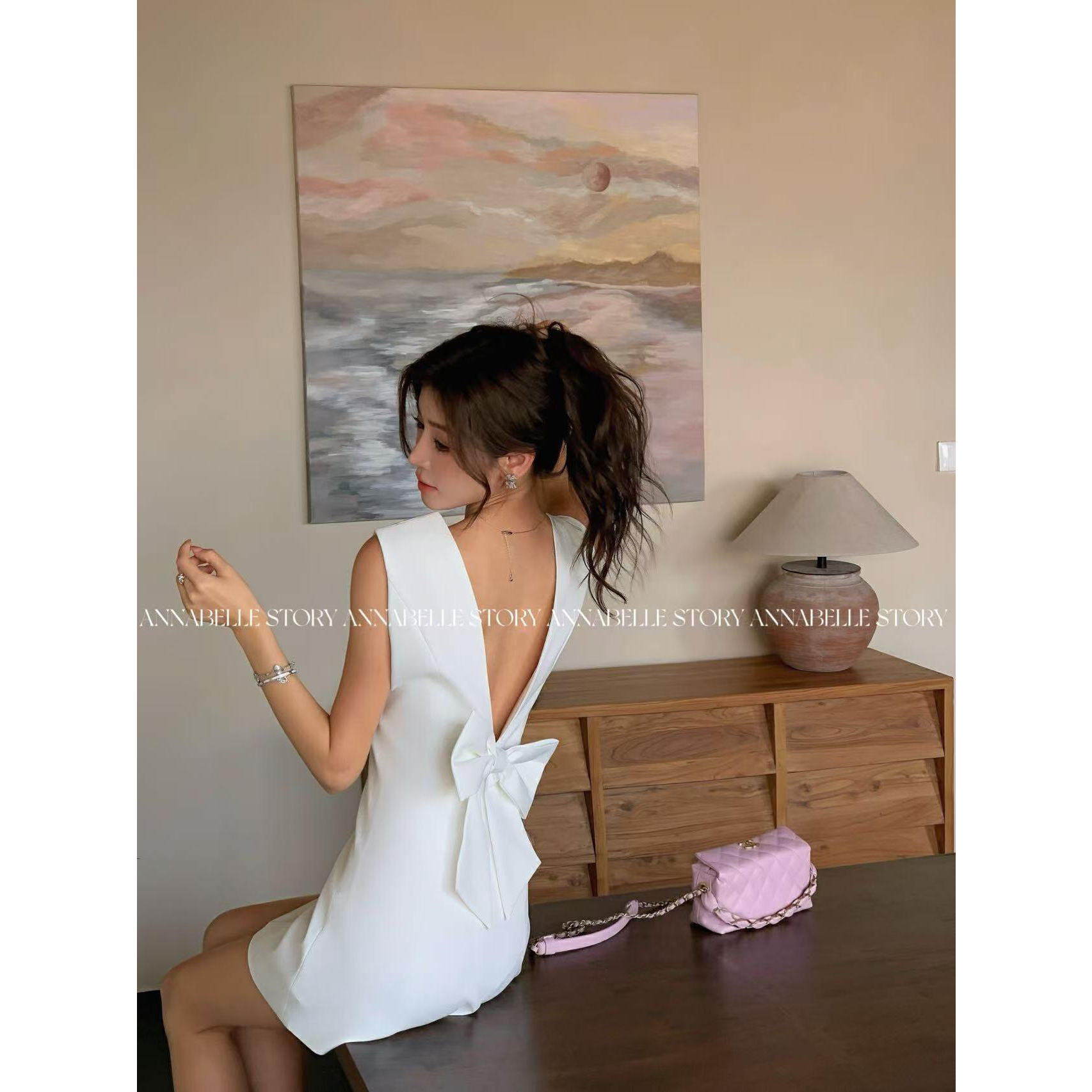 夏上新！【安娜贝拉】休闲简约连衣裙  8560#  LHHH