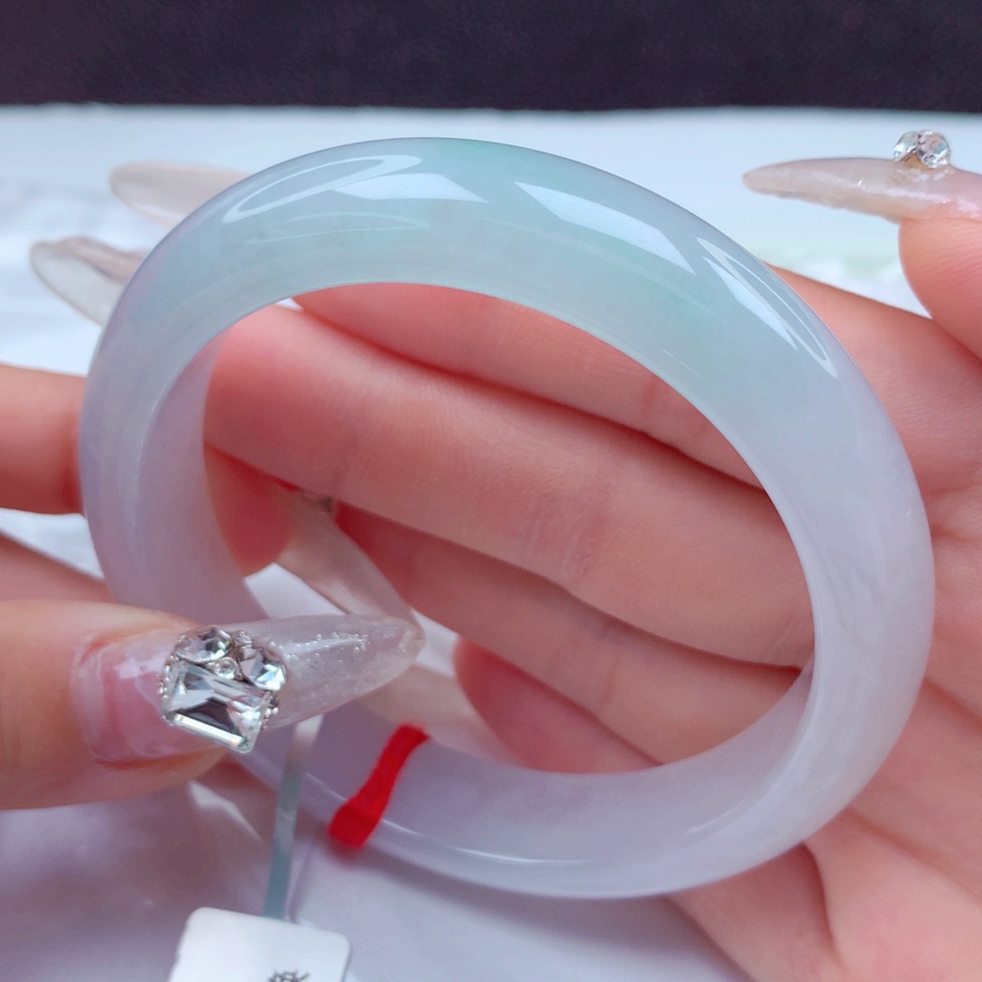 翡翠手镯未镶嵌天然缅甸翡翠A货手镯 23号