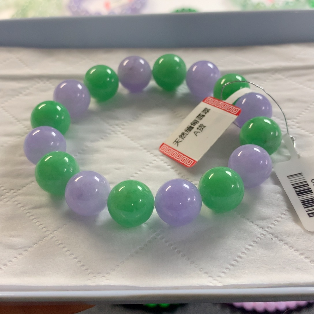 翡翠未镶嵌项圈手串