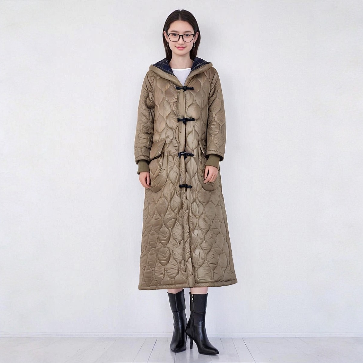 新款轻奢高级感厚款连帽棉服935