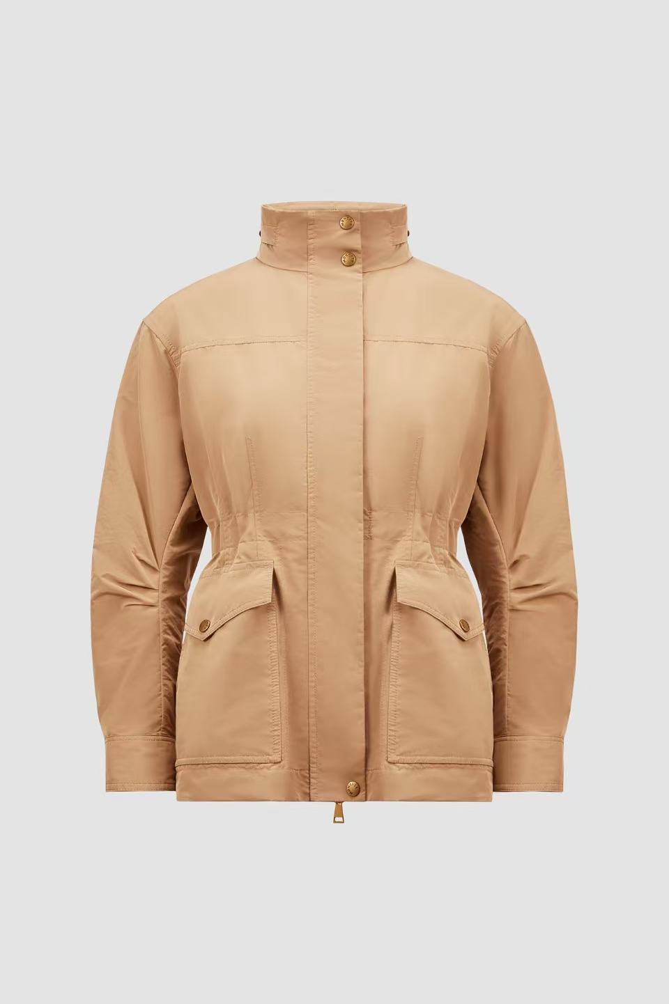 全新未使用 MONCLER 25季新款女士收腰戴帽中长款风衣 Nades