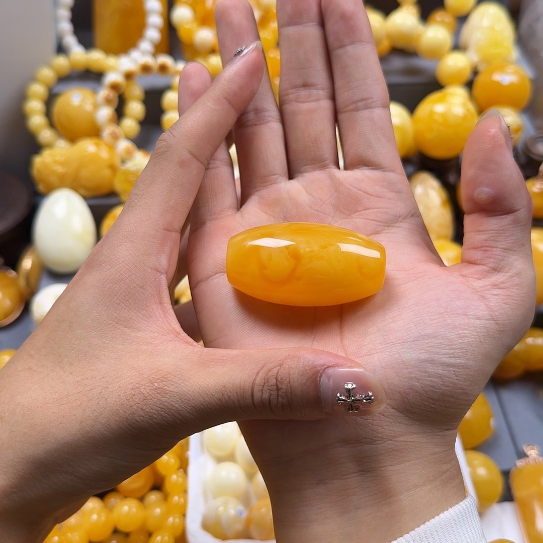 蜜蜡珠宝奇石未镶嵌桶珠