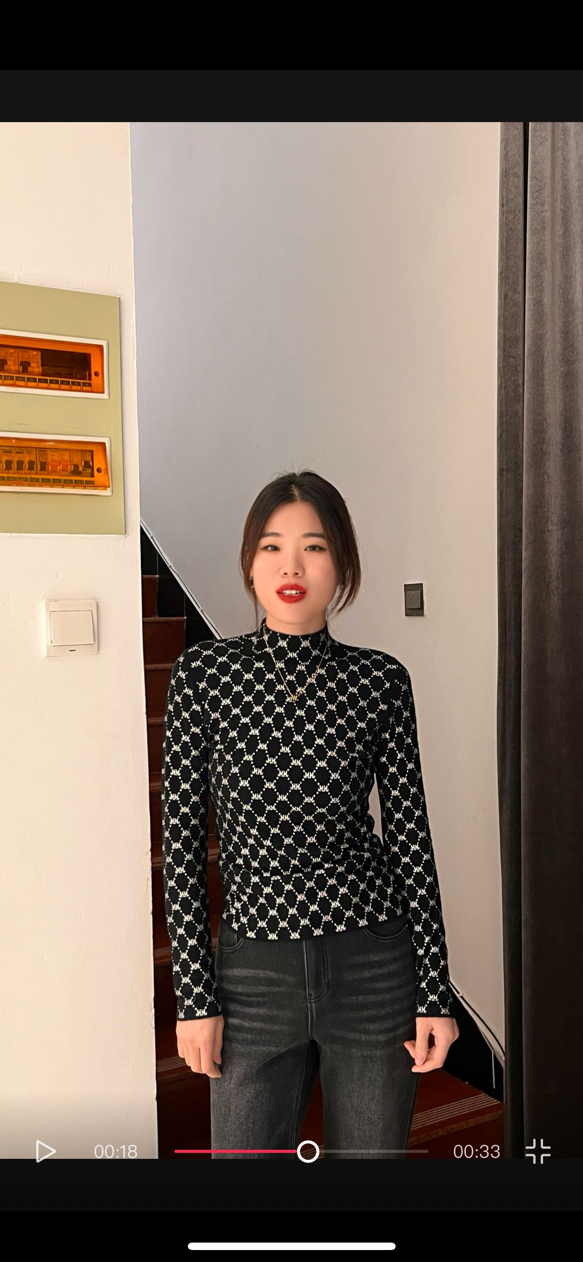 华家曼冬款羊毛打底衫修身 时尚百搭款M733305873半高领网红