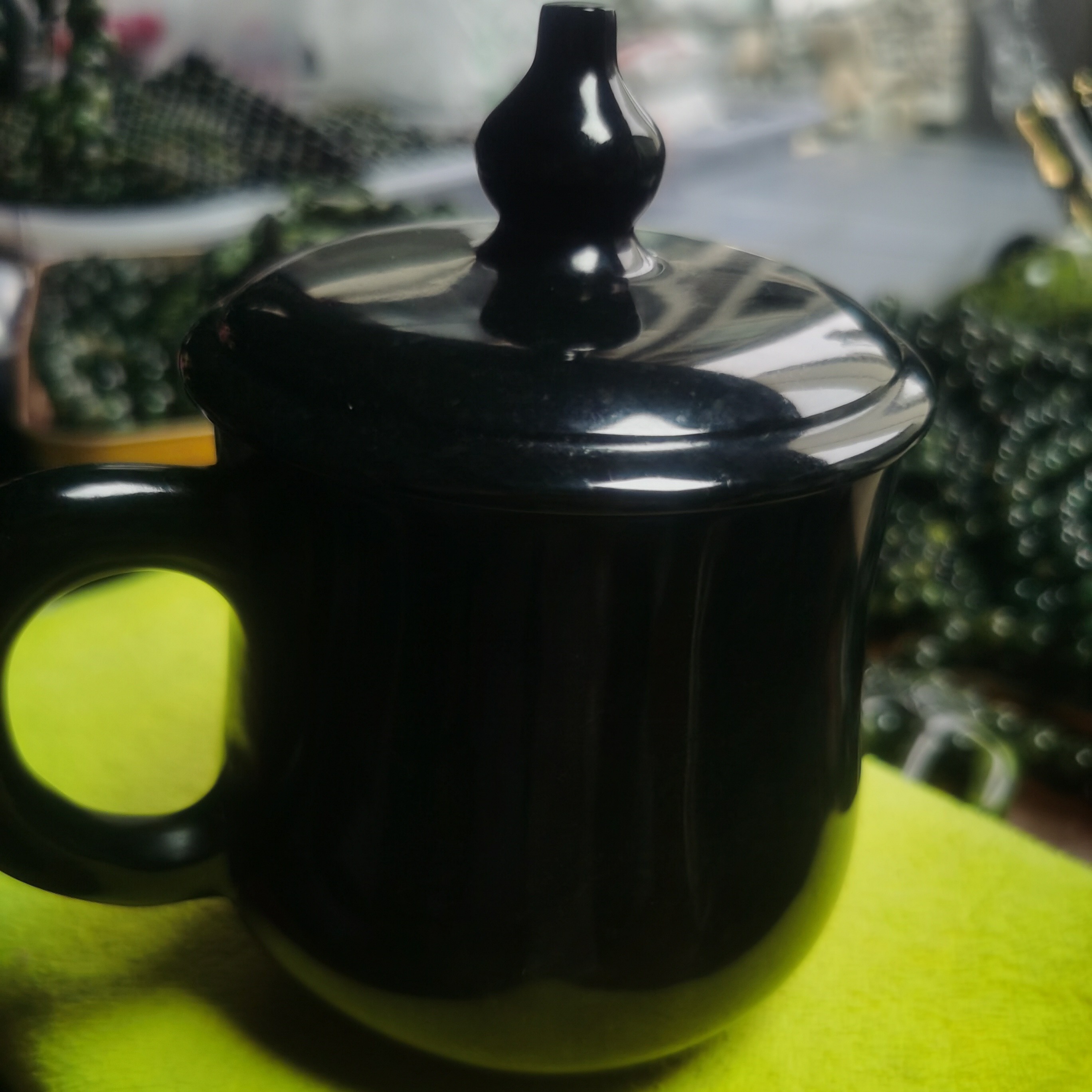 西藏蛇纹玉绿冰金花茶杯高档养生办公杯大容量耐热水杯直播间选货