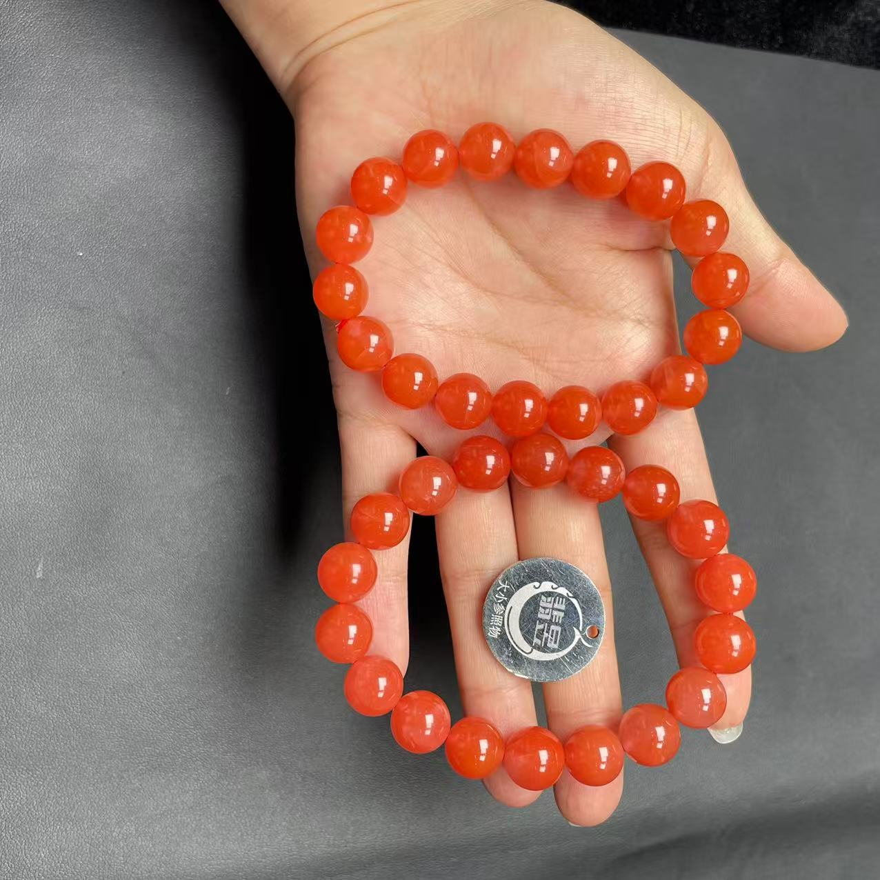 39495T14 -4N21-南红手串-卡-11+/约18颗 -多样性/发一件