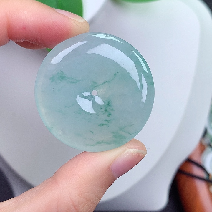 颈饰未镶嵌翡翠76号34.6-5.6mm