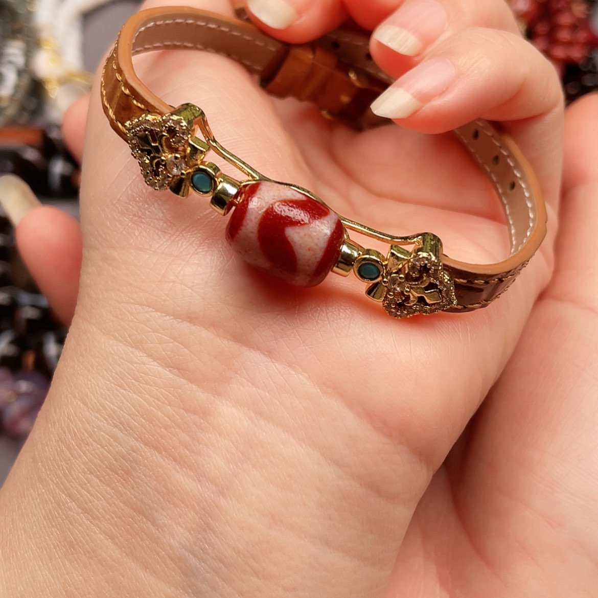 【闪购商品】合金玛瑙/玉髓珠宝半成品