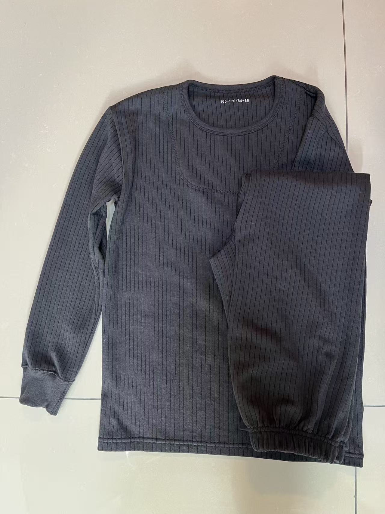 灰色秋衣裤加厚保暖