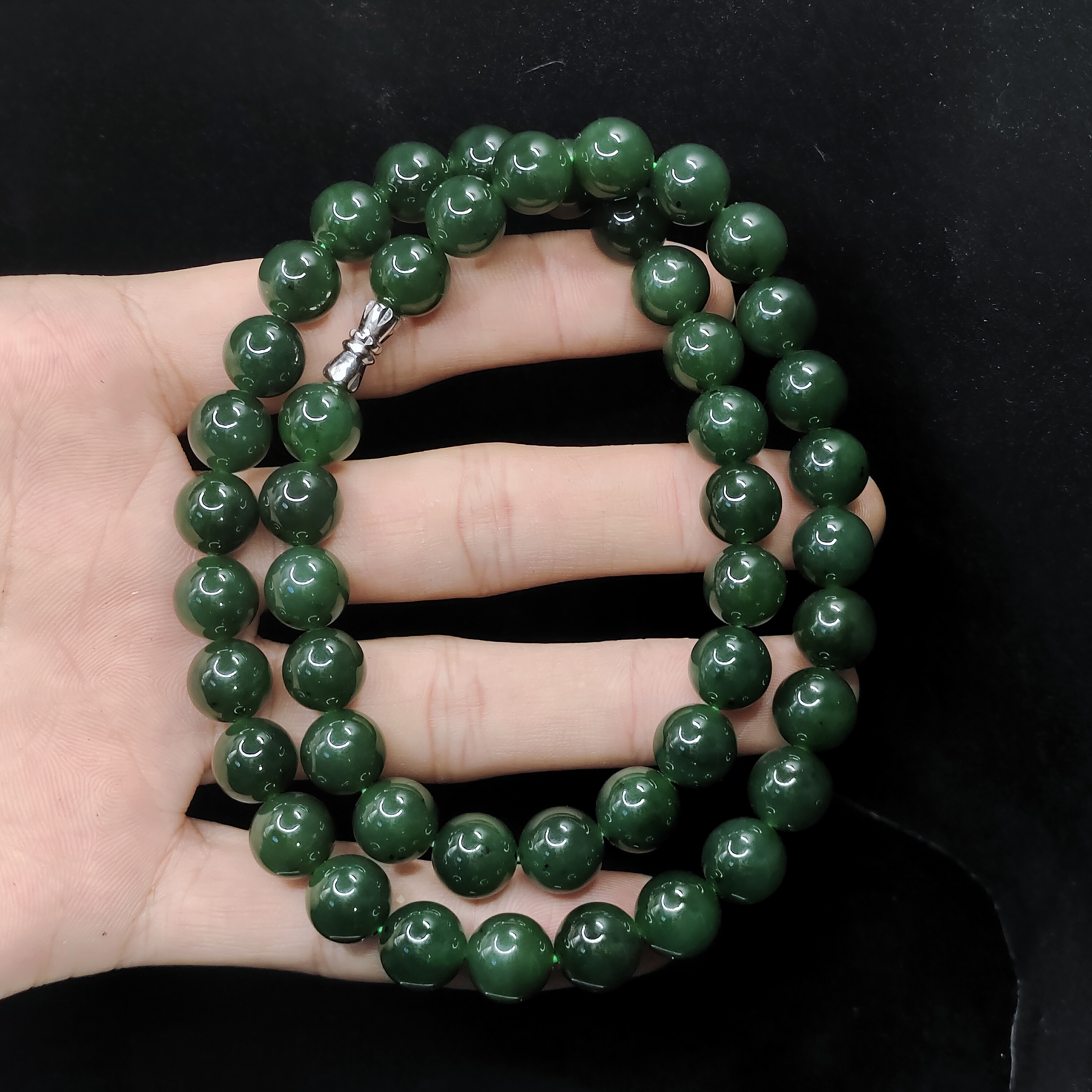 【老三珠宝】和田玉公主链SY06【多样性发其一】约10mm