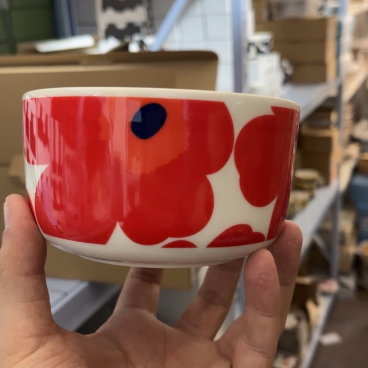 marimekko红花500ml碗