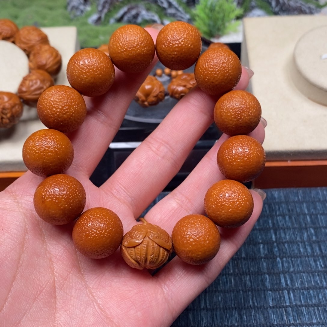 橄榄核手串/手链小青柑，1.7
