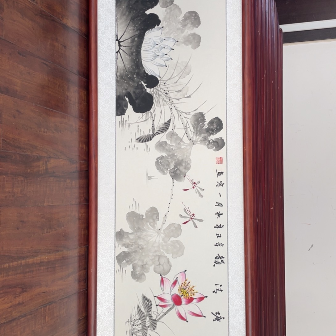 国画带框尺寸48*163厘米