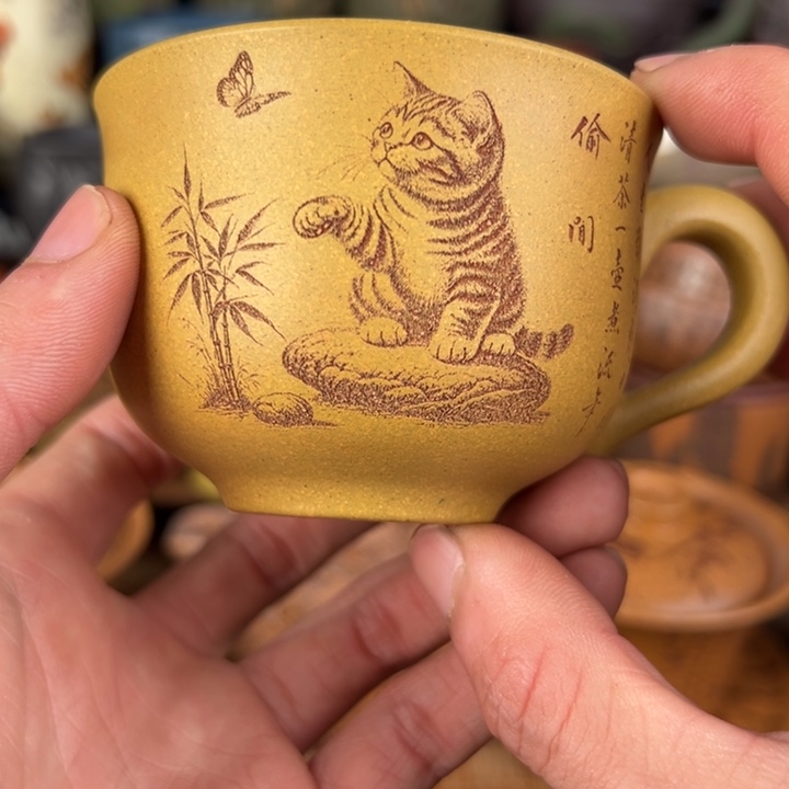 紫砂茶杯紫砂茶杯