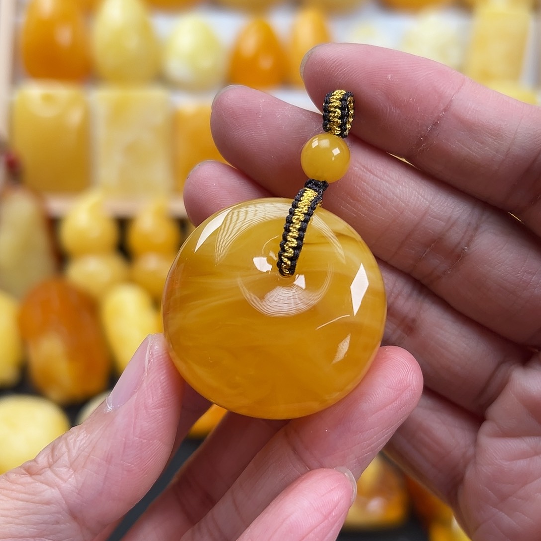 蜜蜡颈饰未镶嵌蜜蜡