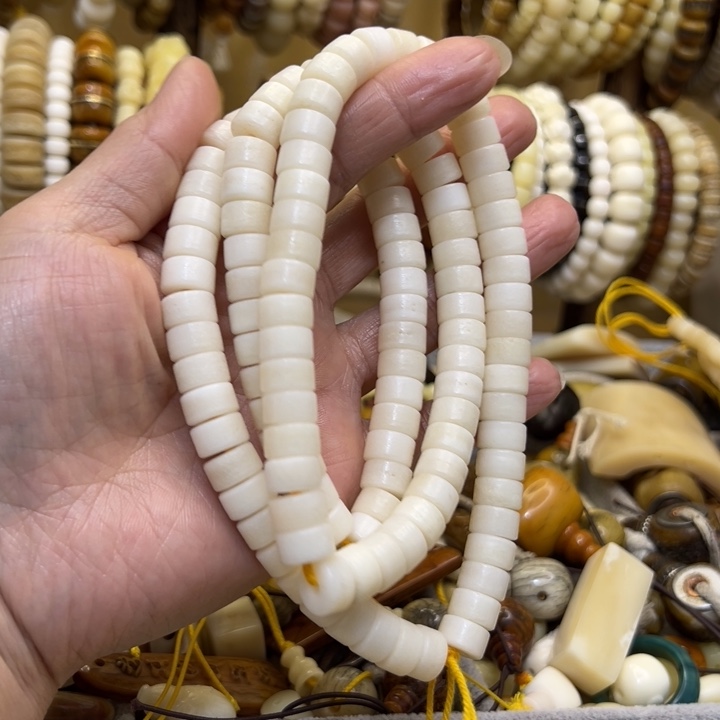 渔***夫驼骨手串/手链直径10灰嘎