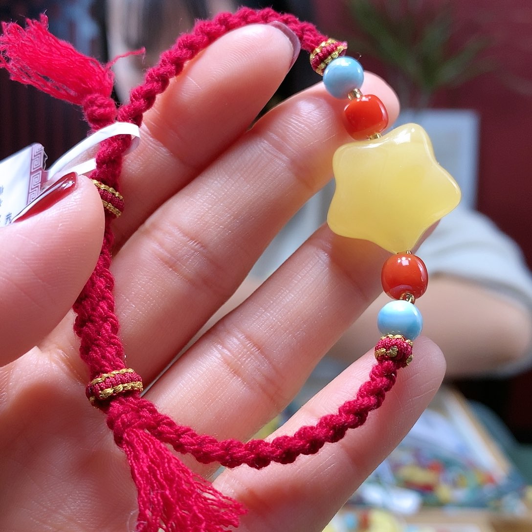 琥珀手链未镶嵌手绳