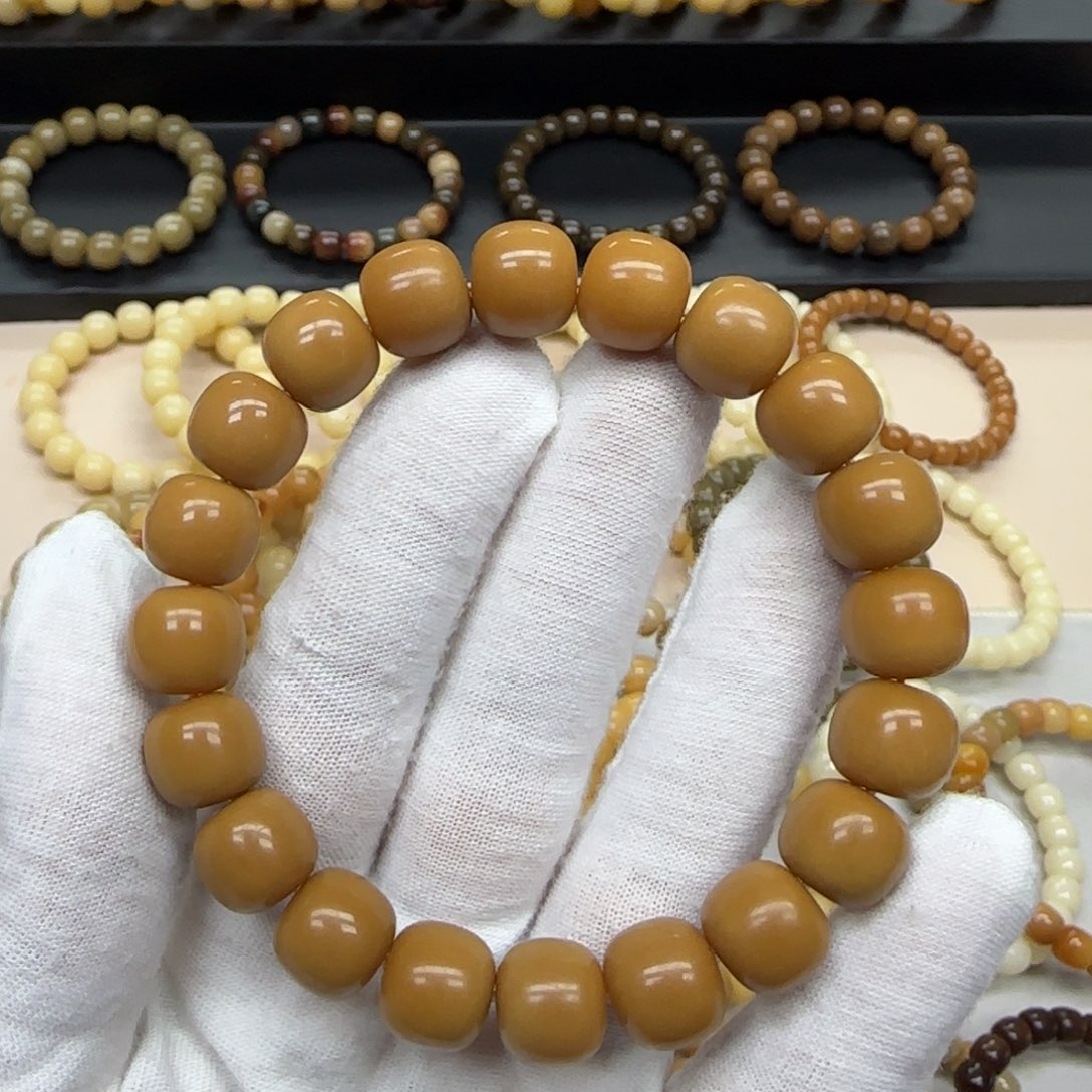 手串菩提根/象牙果11*12 鬼工 11年