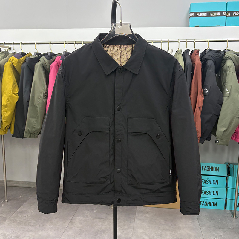Y15 时尚2025秋冬季男士薄棉百搭时尚二棉衣服断码剪标外套 8503