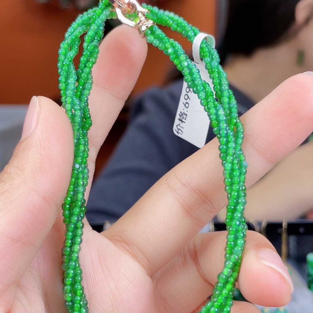 翡翠未镶嵌耳饰饰品